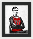 Abe Lincoln Bulls Jersey - Framed Print