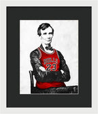 Abe Lincoln Bulls Jersey - Framed Print