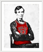 Abe Lincoln Bulls Jersey - Framed Print