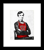 Abe Lincoln Bulls Jersey - Framed Print