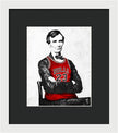 Abe Lincoln Bulls Jersey - Framed Print