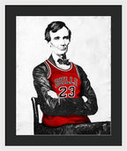 Abe Lincoln Bulls Jersey - Framed Print