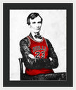Abe Lincoln Bulls Jersey - Framed Print