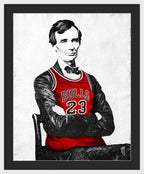 Abe Lincoln Bulls Jersey - Framed Print