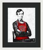 Abe Lincoln Bulls Jersey - Framed Print