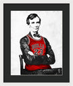 Abe Lincoln Bulls Jersey - Framed Print