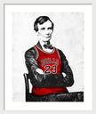 Abe Lincoln Bulls Jersey - Framed Print
