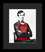 Abe Lincoln Bulls Jersey - Framed Print