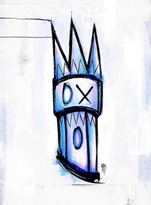 Abstract Crown Design - Art Print