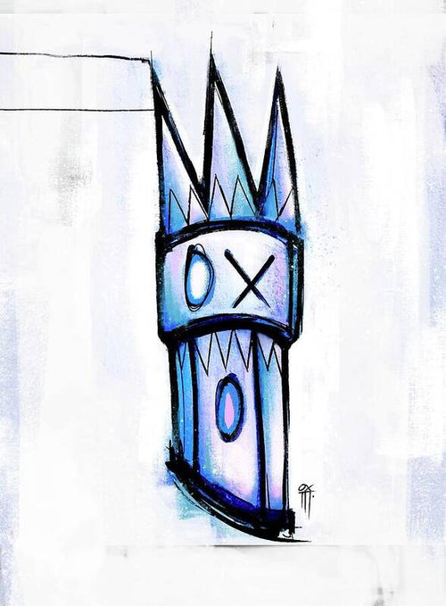 Abstract Crown Design - Art Print