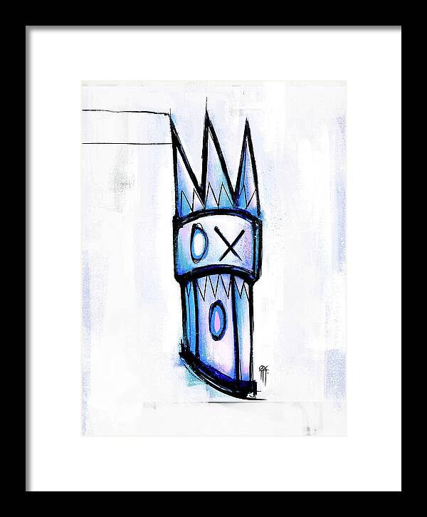 Abstract Crown Design - Framed Print