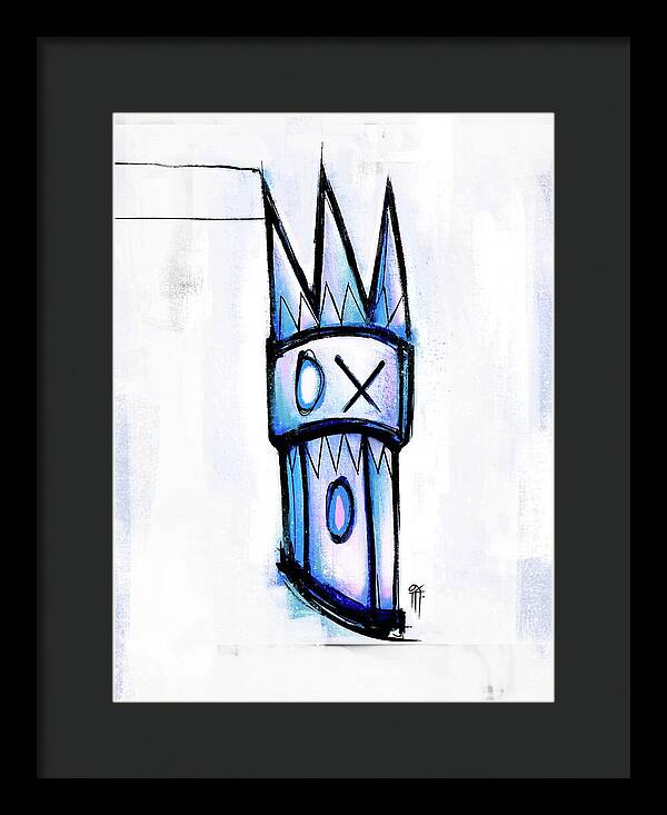 Abstract Crown Design - Framed Print