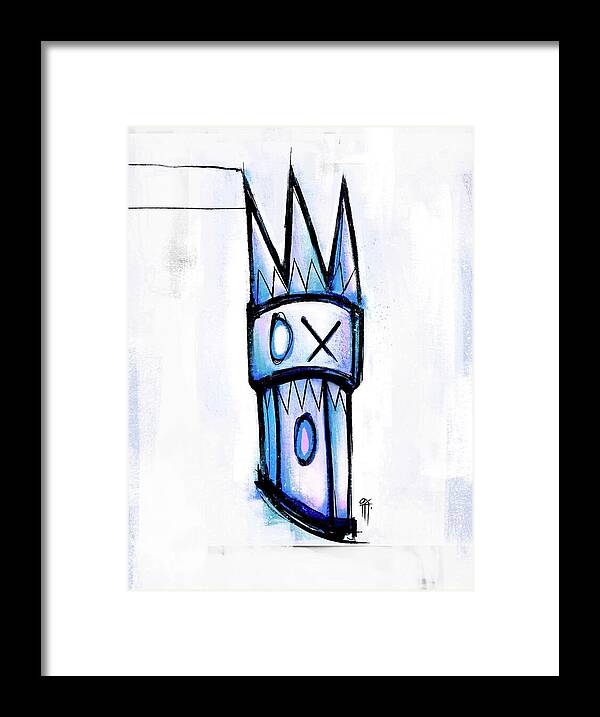 Abstract Crown Design - Framed Print
