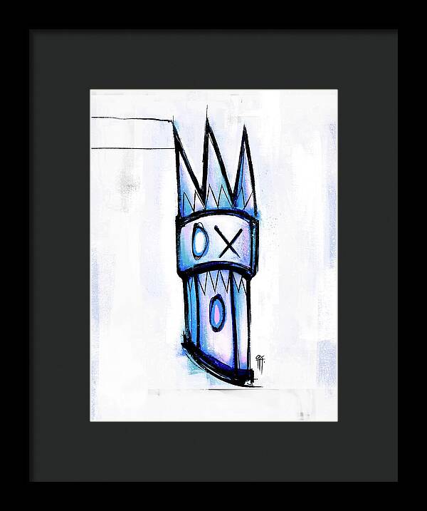 Abstract Crown Design - Framed Print