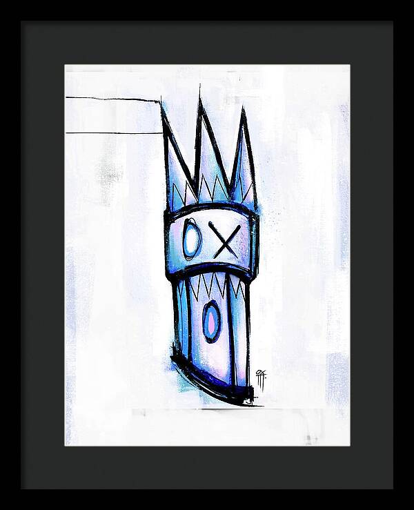 Abstract Crown Design - Framed Print