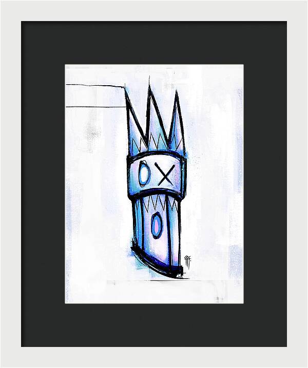 Abstract Crown Design - Framed Print
