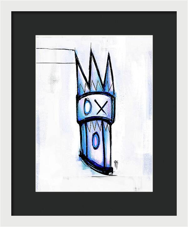 Abstract Crown Design - Framed Print
