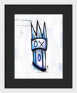 Abstract Crown Design - Framed Print