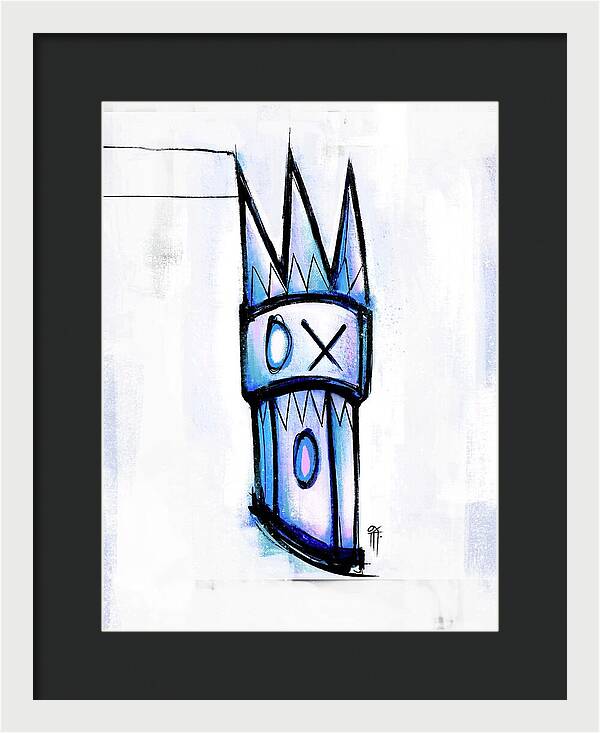 Abstract Crown Design - Framed Print