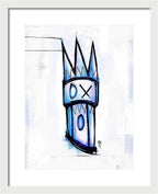 Abstract Crown Design - Framed Print