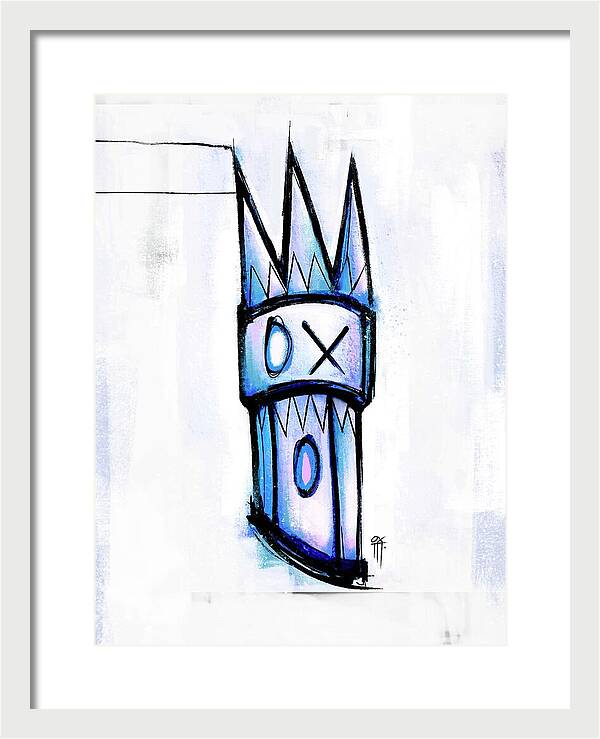 Abstract Crown Design - Framed Print