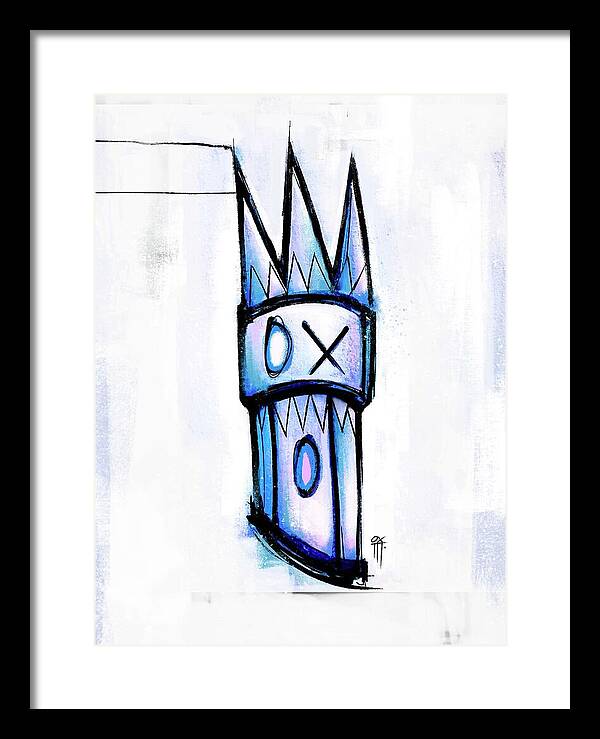 Abstract Crown Design - Framed Print