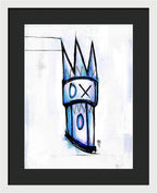Abstract Crown Design - Framed Print