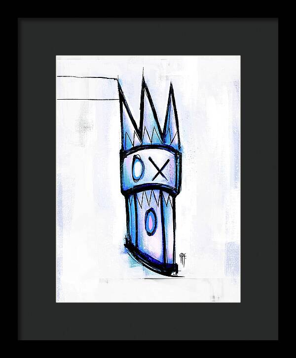 Abstract Crown Design - Framed Print