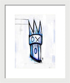 Abstract Crown Design - Framed Print