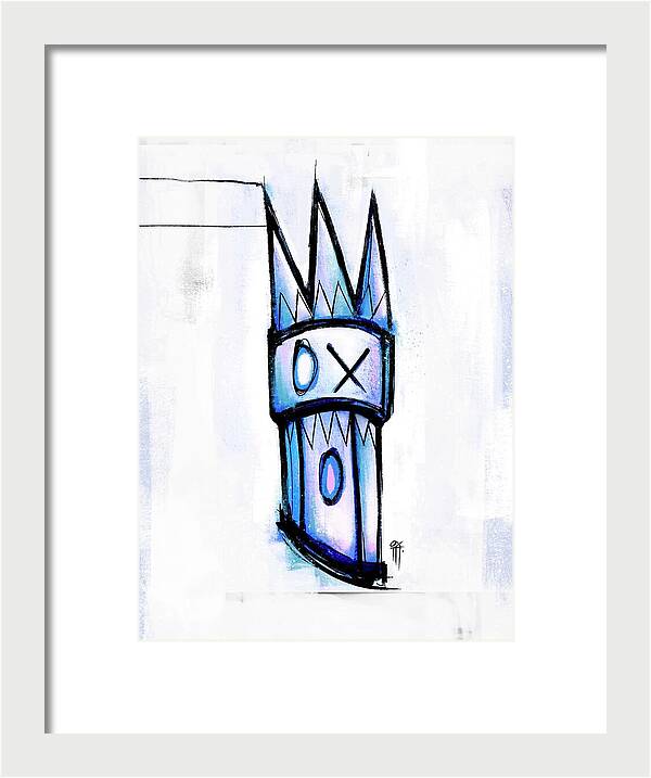 Abstract Crown Design - Framed Print