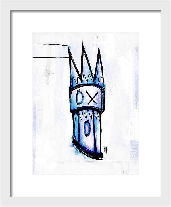 Abstract Crown Design - Framed Print