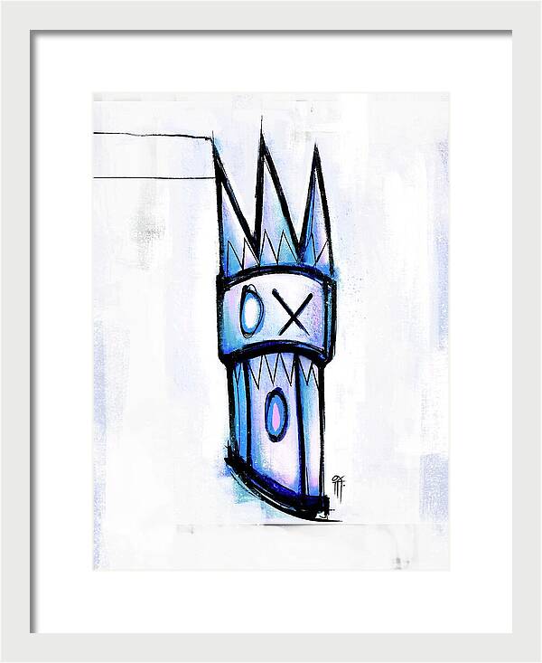 Abstract Crown Design - Framed Print