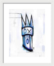 Abstract Crown Design - Framed Print