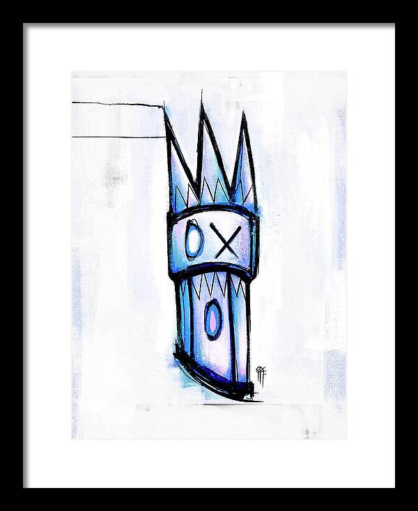 Abstract Crown Design - Framed Print
