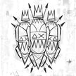 Abstract Crowned Figures - Art Print
