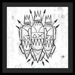 Abstract Crowned Figures - Framed Print