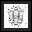 Abstract Crowned Figures - Framed Print