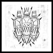 Abstract Crowned Figures - Framed Print