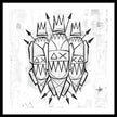 Abstract Crowned Figures - Framed Print