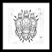 Abstract Crowned Figures - Framed Print