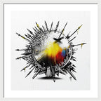 Abstract Earth 001 - Framed Print