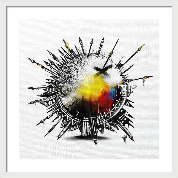 Abstract Earth 001 - Framed Print