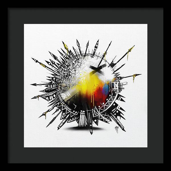 Abstract Earth 001 - Framed Print