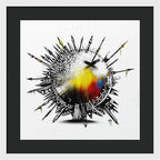 Abstract Earth 001 - Framed Print