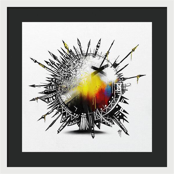 Abstract Earth 001 - Framed Print