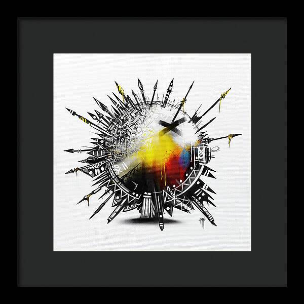 Abstract Earth 001 - Framed Print