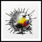 Abstract Earth 001 - Framed Print