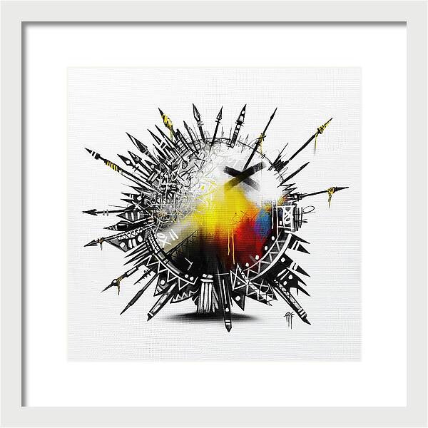 Abstract Earth 001 - Framed Print