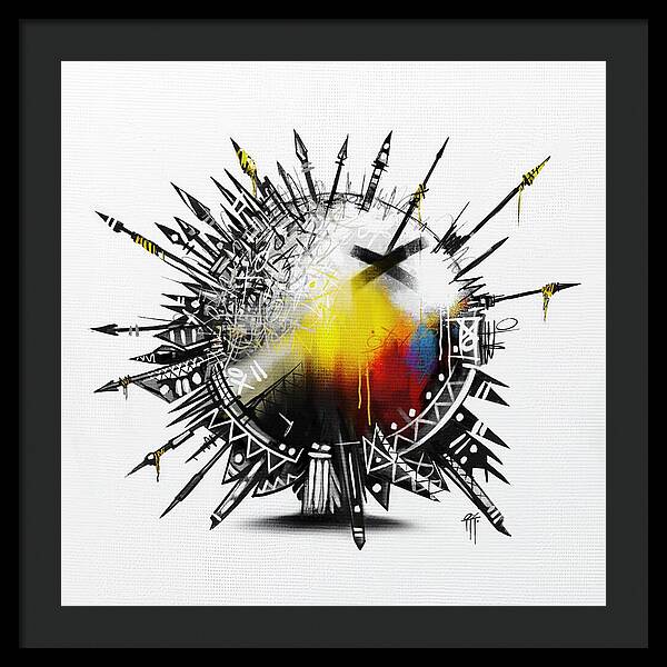 Abstract Earth 001 - Framed Print