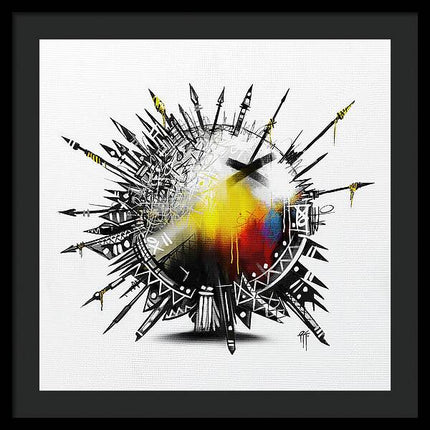 Abstract Earth 001 - Framed Print
